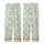 Women's Refined Pale Pistachio Green Black Seamless Interlocking Geometric Botanical Pattern Kid Satin Pajamas Set - IntOkmssFg