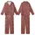 Newlyweds' Whimsical Hand-Drawn Merry & Married Christmas & Wedding Pattern on Muted Brick Red Kid Satin Pajamas Set - 1