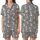 Whimsical Style Fans' Hand-Drawn Playful Cartoon Foxes Muted Grey Mustard Yellow Pattern Satin Short-Sleeve Pajamas Set - 1