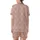 Bridesmaid Pajamas: Muted Rose Filigree Floral Modal Sleep Shorts Set Satin Short-Sleeve Pajamas Set - 6dJVyvpqdd