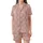 Bridesmaid Pajamas: Muted Rose Filigree Floral Modal Sleep Shorts Set Satin Short-Sleeve Pajamas Set - W_69gdHd_L