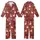 Women's & Pug Lovers Pajamas: Deep Red Christmas Pattern with Santa Hat Pugs & Snowflakes Kid Satin Pajamas Set - 1