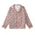 Women's Dusty Rose Minimalist Off-White Hand-Drawn Organic Shapes Pattern Kid Satin Pajamas Set - U5tJhnNKmt