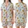 Youthful Enthusiasts' Hand-Drawn Breakfast & Sleepover Seamless Pattern White Pastel Bold Black Outline Satin Short-Sleeve Pajamas Set - YifmXUl_Ri
