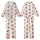 Sloth Lover's Merry Slothmas Sleep Set: All-Over Cartoon Sloth & Santa Hat Polyester Blend Kid Satin Pajamas Set - 1