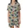 Nature Lovers' Whimsical Hedgehog Orange-Red Maple Leaf Sage Green Pattern Satin Short-Sleeve Pajamas Set - 2