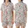 Pig Mom Holiday Pajamas: Hand-Drawn Watercolor Santa Pig & Winter Botanical Sleep Set Satin Short-Sleeve Pajamas Set - 1