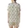Women's Vintage Pajamas: Delicate Wildflower & Teal Berry Botanical Print Satin Short-Sleeve Pajamas Set - vXwWiTjTur