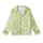 Women's Tailored Organic Cotton Loungewear Set: Abstract Botanical Ginkgo, Lime Green Cream Plus Size Sleepwear Kid Satin Pajamas Set - GclG8IMG32
