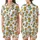 October Celebrants Detailed Marigold Floral Illustration Yellow Orange Green Botanical Print Satin Short-Sleeve Pajamas Set - jwBlwARGW2