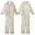 Women's OEKO-TEX Linen Pajamas Set: Minimalist Botanical Leaf Print - Relaxed Tank & Pants Kid Satin Pajamas Set - xCnOCfsnRE