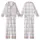 Family & Bridesmaid Rayon Pajamas: Subtle Gingham & Lavender Botanical Sleep Set Kid Satin Pajamas Set - ecrGpuIwNn