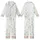 Bridesmaids Hydrangea Floral Notched Collar Rayon Sleep Ensemble - Wedding Party Getting Ready Kid Satin Pajamas Set - 1