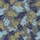 Modern Art Lovers' Abstract Distressed Botanical Painterly Pattern Muted Charcoal Indigo Blue Olive Gold Satin Short-Sleeve Pajamas Set - 4