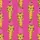 Indian Cotton Women's Fuchsia Pink Hand Block Print Tiger Stripe Pajamas Set Satin Short-Sleeve Pajamas Set - 4