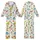 Dinosaur Lovers' Cheerful Cartoon Roar Pattern Bright T-Rex Stegosaurus Brachiosaurus Flat Art Illustration Kid Satin Pajamas Set - 1
