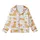 Golden Retriever Dog Lover's Cheerful Puppy & Adult Vector Pattern Soft Sleepwear Ensemble Kid Satin Pajamas Set - TOBPsZ7Bqp