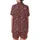 Women's Long Indian Block Print Pajama Set: Crimson Peacock & Botanical Organic Cotton Sleepwear Satin Short-Sleeve Pajamas Set - 7dW7WBdJgB