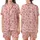 Women's Pastel Pink Candy Cane, Snowflake, & Holly Christmas Loungewear Pajama Set Satin Short-Sleeve Pajamas Set - J37b4x_Rud