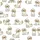 Women's Goldendoodle Labradoodle Pajamas: Playful Beige Doodle Dog Print - Soft Polycotton Shorts Set Satin Short-Sleeve Pajamas Set - 4