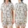 Women's Goldendoodle Labradoodle Pajamas: Playful Beige Doodle Dog Print - Soft Polycotton Shorts Set Satin Short-Sleeve Pajamas Set - 1