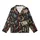 Mystical Art Lovers' Dark Academia Grimoire Celestial Astrolabe Bat Wing Aged Gold Parchment Tan Arcane Pattern Kid Satin Pajamas Set - 2