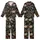Mystical Art Lovers' Dark Academia Grimoire Celestial Astrolabe Bat Wing Aged Gold Parchment Tan Arcane Pattern Kid Satin Pajamas Set - 1