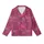 Women's Hand Block Print Fuchsia Floral Peony Rose Cotton Loungewear Set - Indian Inspired Design Kid Satin Pajamas Set - 2