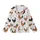 Christmas Enthusiasts' Whimsical Chicken Rooster Red Green Holly Berry Holiday Print Kid Satin Pajamas Set - 2