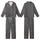 Women's Organic French Linen: Charcoal Abstract Botanical Print - Relaxed Fit Lounge Set Kid Satin Pajamas Set - 1jMxv5uG22