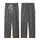 Women's Organic French Linen: Charcoal Abstract Botanical Print - Relaxed Fit Lounge Set Kid Satin Pajamas Set - 5ZtxfKwGPO