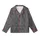 Women's Organic French Linen: Charcoal Abstract Botanical Print - Relaxed Fit Lounge Set Kid Satin Pajamas Set - TPvvNtNF1r
