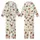 Western Enthusiasts' Rustic Vintage Desert Pattern with Saddle Brown Cowboys Teal Cacti Burnt Orange Suns Kid Satin Pajamas Set - 1