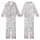 Breakfast Lovers' Whimsical Black Outline Coloring Book Doodle Breakfast & Birthday Party Pattern Kid Satin Pajamas Set - XaIOyEG4EB
