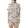 Dog Lovers' Whimsical Whippet Geometric Dino Spike Muted Red-Brown Espresso Pattern Satin Short-Sleeve Pajamas Set - wD-sM_Ffnk