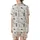 Whippet Lovers' Modern Illustrative Charcoal Whippet Outlines, Slate Blue Zig-Zag & Peach Accents Satin Short-Sleeve Pajamas Set - 3