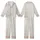 Women's Rustic Minimalist Floral Print Muslin Cotton Loungewear Kid Satin Pajamas Set - 1