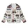 Whippet Lovers' Modern Illustrative Charcoal Whippet Outlines, Slate Blue Zig-Zag & Peach Accents Kid Satin Pajamas Set - 2