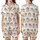 Women's Soft Polycotton Pajama Set: Playful Blenheim Cavalier King Charles Dog Design Satin Short-Sleeve Pajamas Set - 1