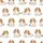 Women's Soft Polycotton Pajama Set: Playful Blenheim Cavalier King Charles Dog Design Satin Short-Sleeve Pajamas Set - 4