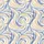 Modern Explorer: Tranquil Abstract Fluid Lines Pattern – Dusty Indigo Beige Wearable Art Print Satin Short-Sleeve Pajamas Set - 4