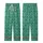 Women's Emerald Velvet Kimono Style Art Deco Geometric Teal Pattern Loungewear Sleep Set Kid Satin Pajamas Set - 3