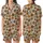 Women's Fall Mom Teacher Wild About Fall Leopard Pumpkin Sunflower Cozy Knit Satin Short-Sleeve Pajamas Set - HlDi4PdK9K