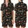 Beagle Lover Pajamas: 'Less People More Beagles' Distressed Retro Black Dog Sleep Top Satin Short-Sleeve Pajamas Set - 1