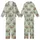 Adult Personalized Sloth Pajama: Funny Cartoon Sage Green Leaf Print Loungewear Kid Satin Pajamas Set - 1