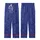 Ladies' Royal Blue Velvet Pajamas: Cobalt Organic Flowing Pattern Long Jacket Set Kid Satin Pajamas Set - l-bwh3YC3T