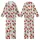 Women's Indian Handmade Strawberry Blossom Print Pure Cotton Night Suit Kid Satin Pajamas Set - TkFSzXjMj1