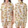 Golden Retriever Dog Lover's Cheerful Puppy & Adult Vector Pattern Soft Sleepwear Ensemble Satin Short-Sleeve Pajamas Set - B5vhmETFCi