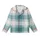 Cozy Style Enthusiasts Muted Sky Blue Buffalo Check and Gingham Plaid Pattern with Teal and Creamy Off-White Kid Satin Pajamas Set - 2