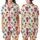 Holiday Pajamas: Whimsical Pizza, Hot Cocoa & Gingerbread Christmas Sleepover Pattern Satin Short-Sleeve Pajamas Set - IWLAEdJdAA